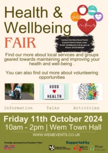 Health and Wellbeing Fair @ Wem Town Hall
